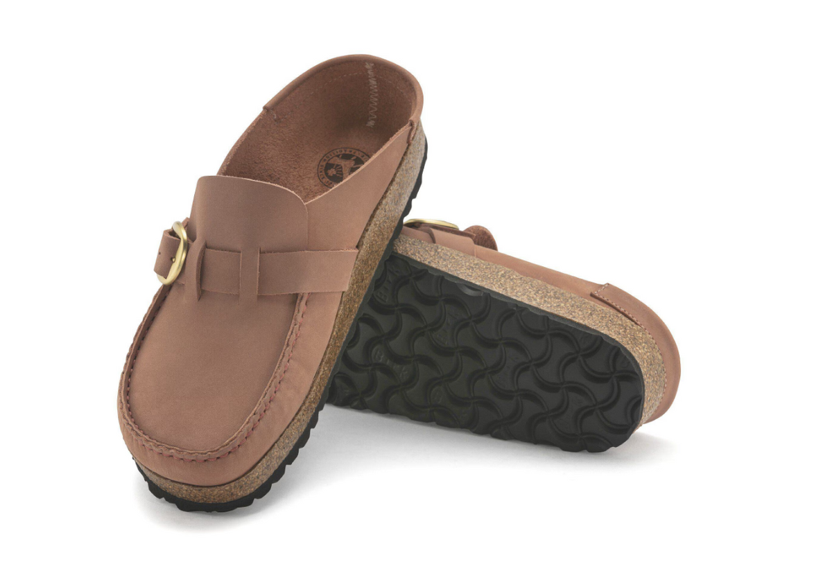 Birkenstock Buckley Nubuck Leather Old Rose Clog - Rose, Narrow