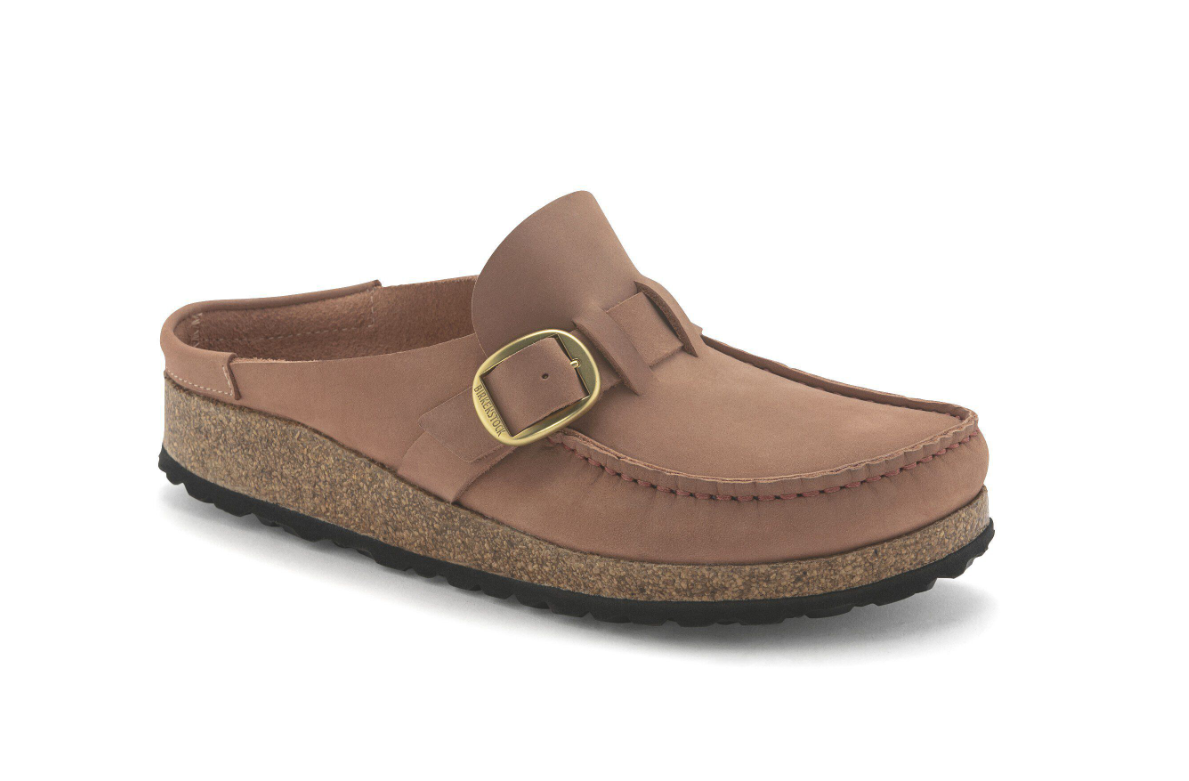 Birkenstock Buckley Nubuck Leather Old Rose Clog - Rose, Narrow