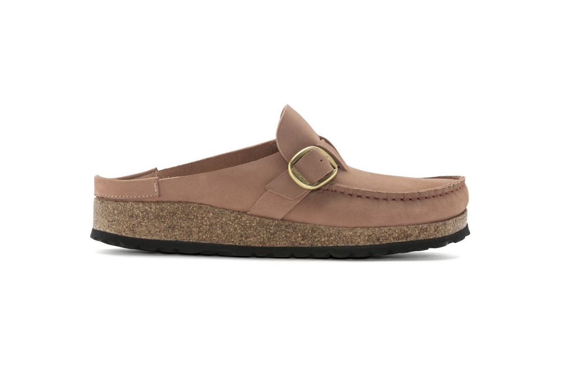 Birkenstock Buckley Nubuck Leather Old Rose Clog - Rose, Narrow