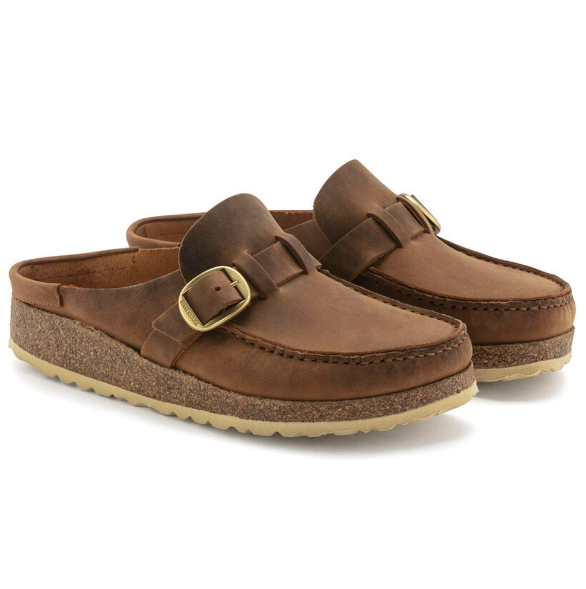 Birkenstock Buckley Oiled Leather Clog Cognac