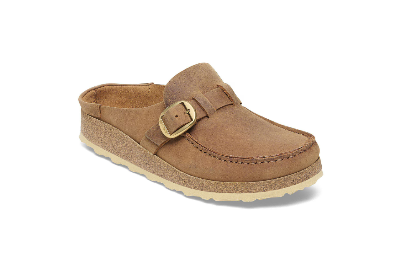 Birkenstock Buckley Oiled Leather Clog Cognac