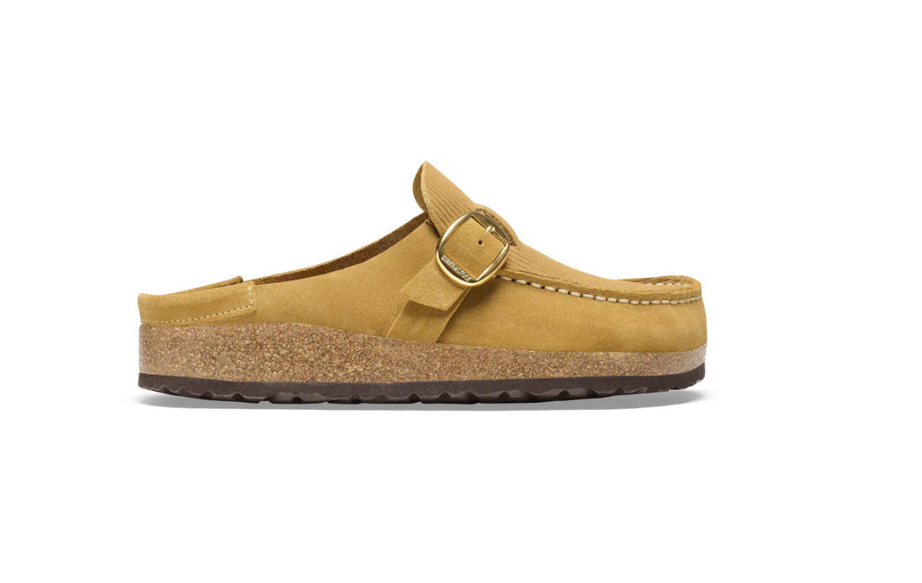 Birkenstock Buckley Suede Embossed Corduroy Cork Brown