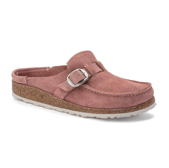 Birkenstock Buckley Suede Leather Pink Clay Narrow