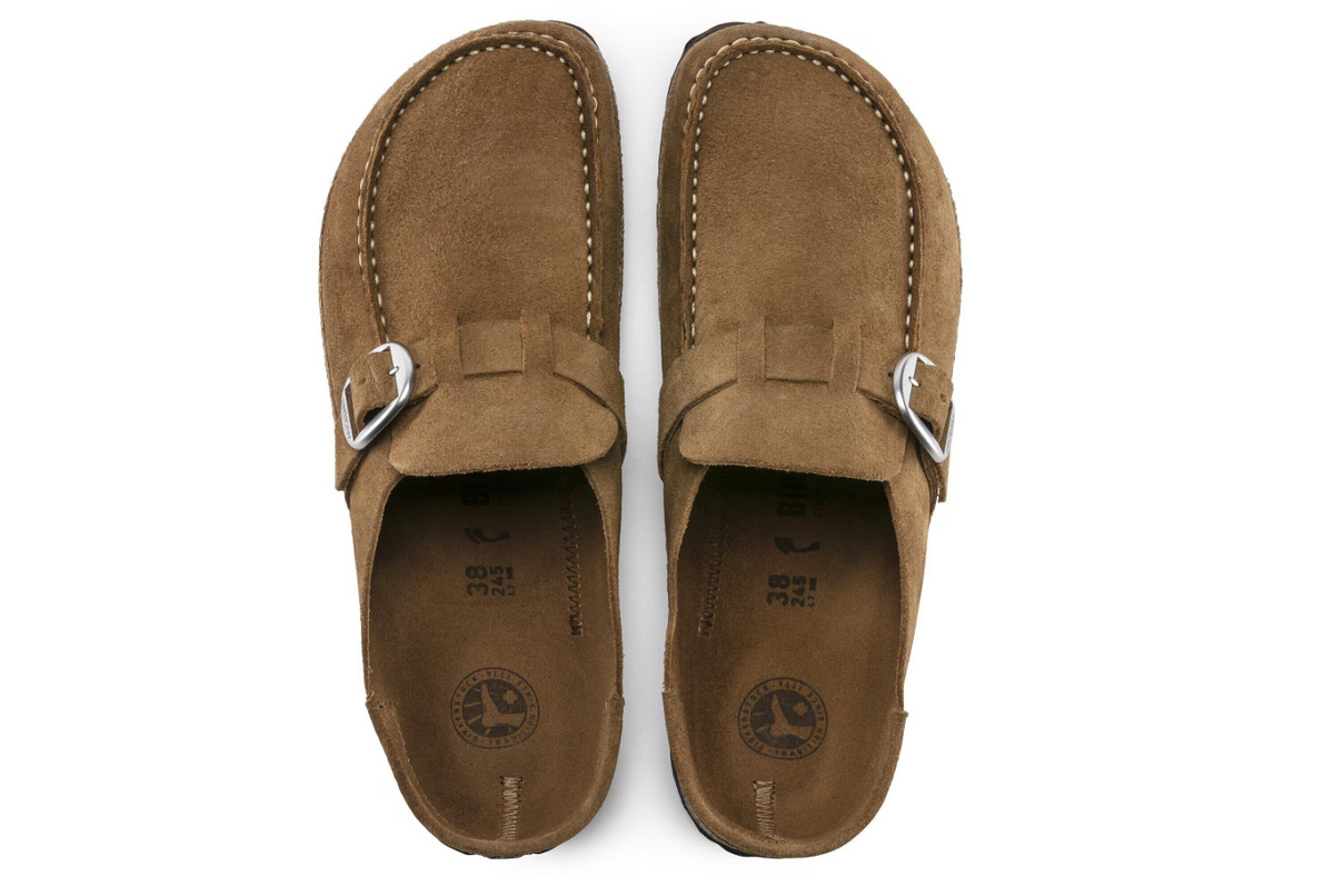 Birkenstock Buckley Suede Leather - Tea, Narrow