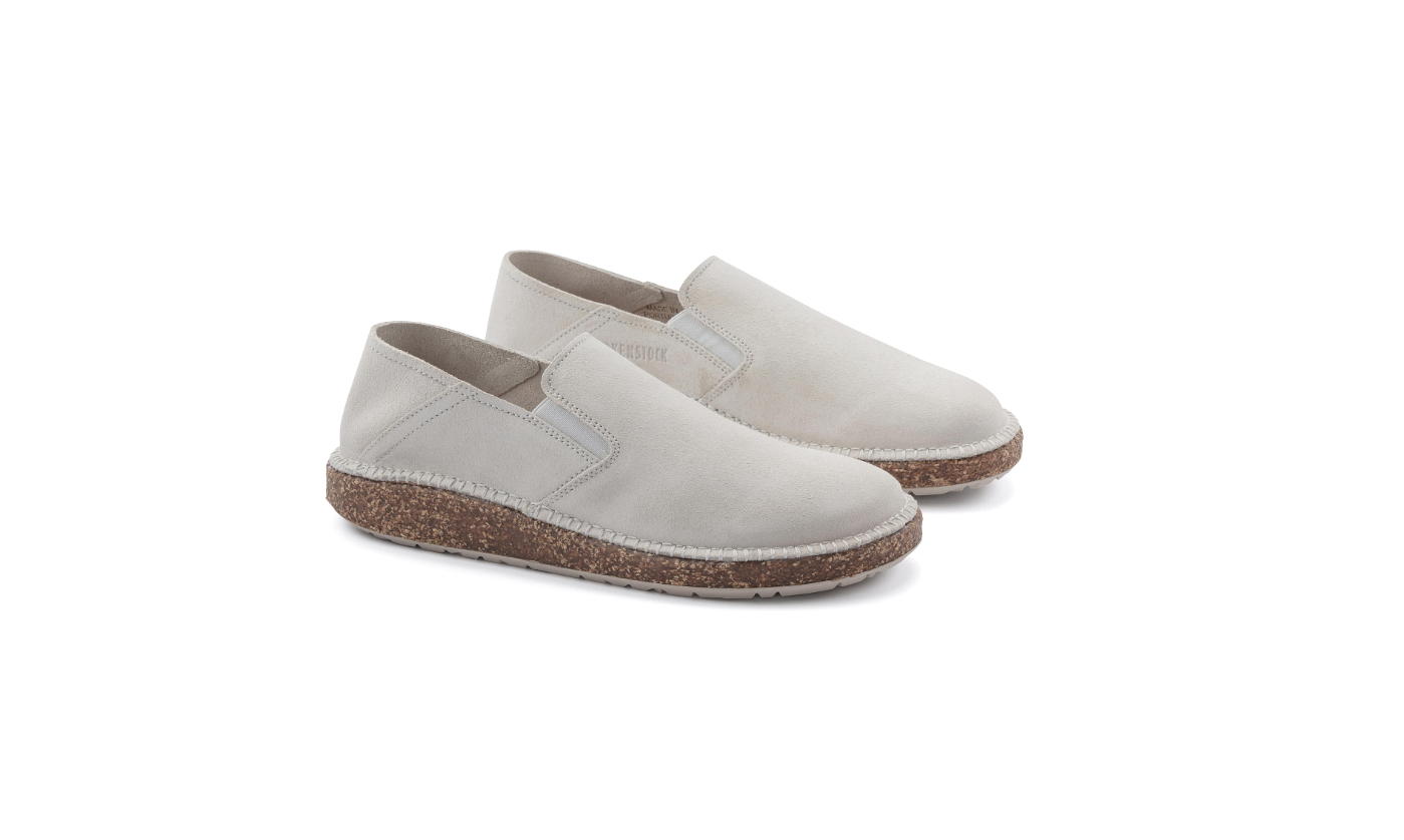 Birkenstock Callan Suede Leather Antique White