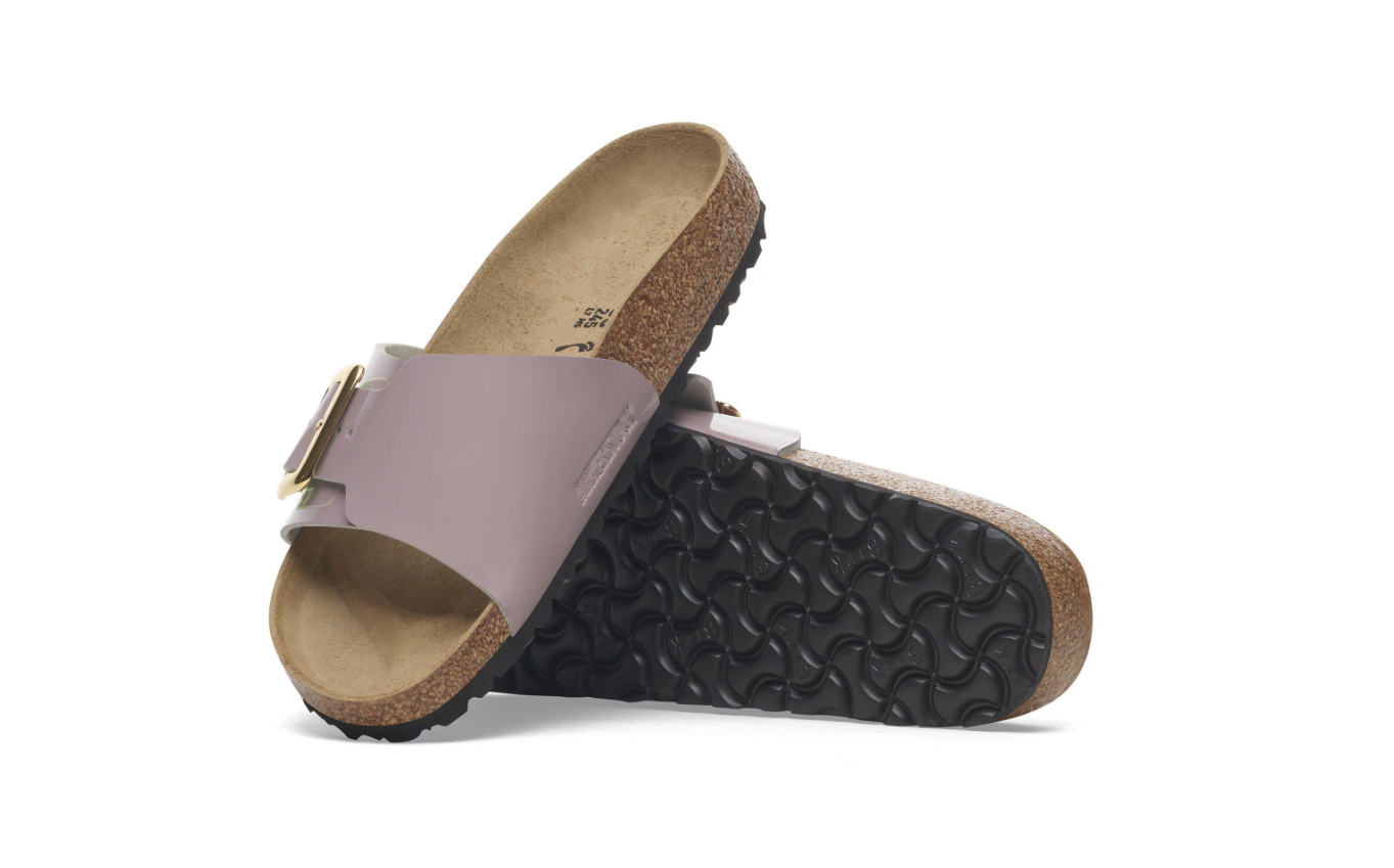 Birkenstock Catalina Cushion Buckle Birko-Flor Patent Faded Purple