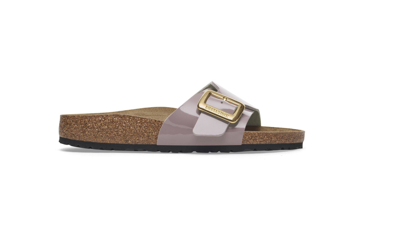 Birkenstock Catalina Cushion Buckle Birko-Flor Patent Faded Purple