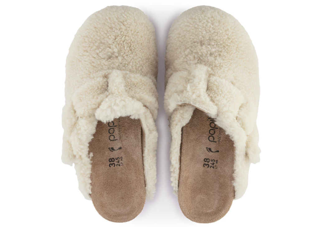 Birkenstock Fanny Teddy Shearling Teddy Eggshell