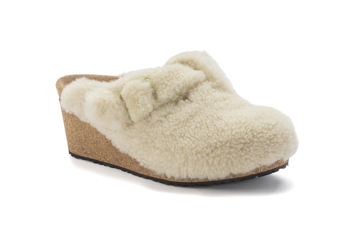 Birkenstock Fanny Teddy Shearling Teddy Eggshell