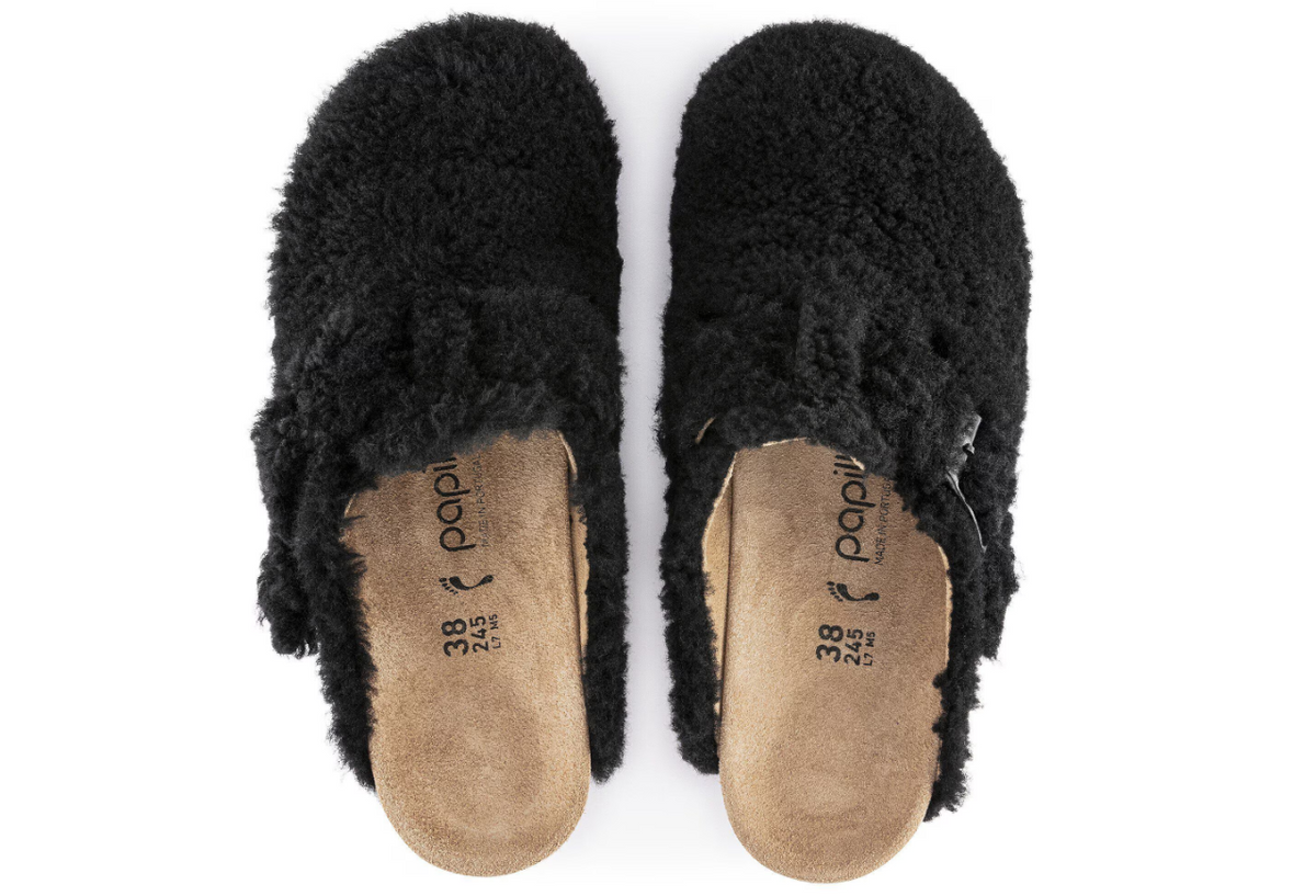 Birkenstock Fanny Teddy Shearling Clog Teddy Black