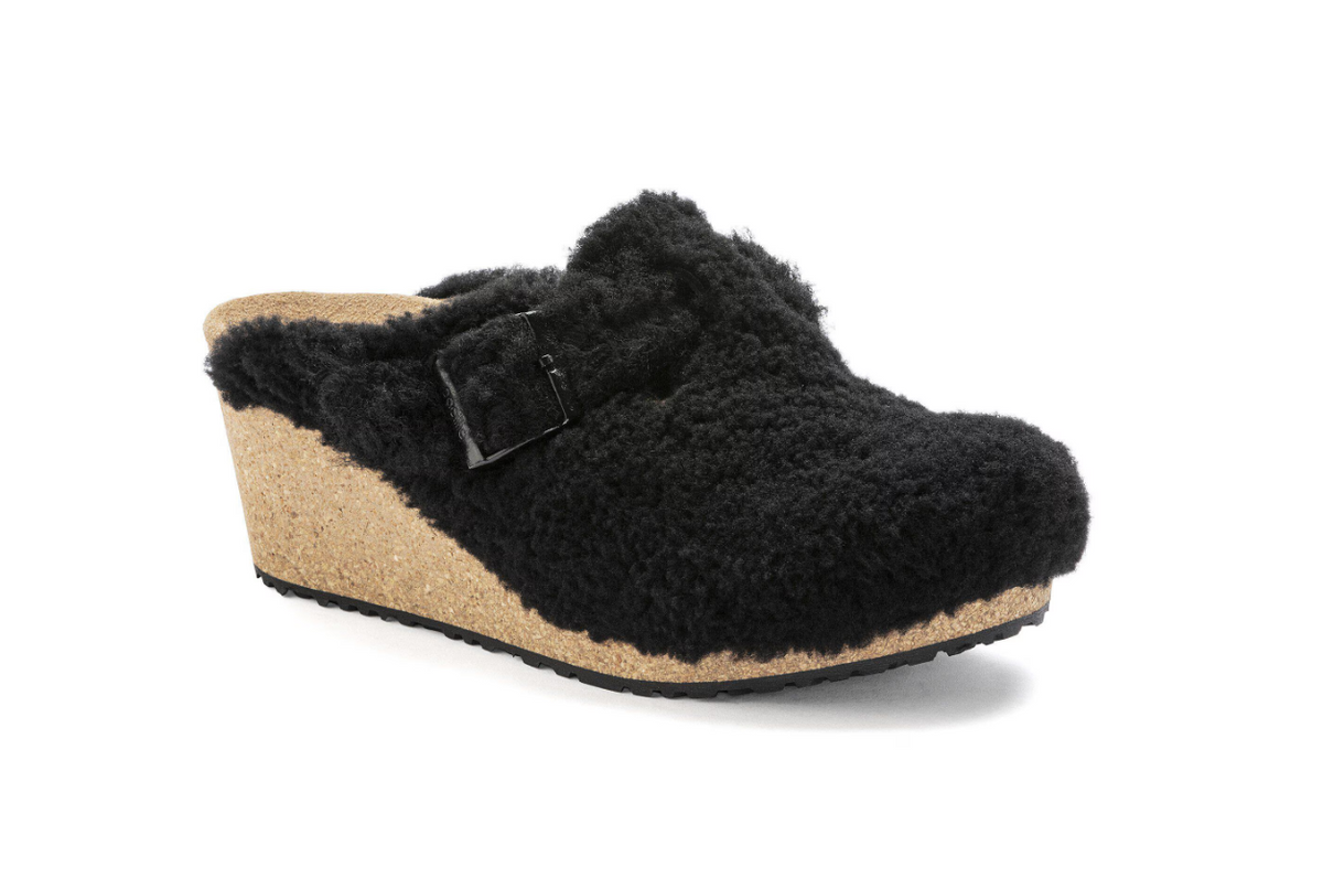 Birkenstock Fanny Teddy Shearling Clog Teddy Black