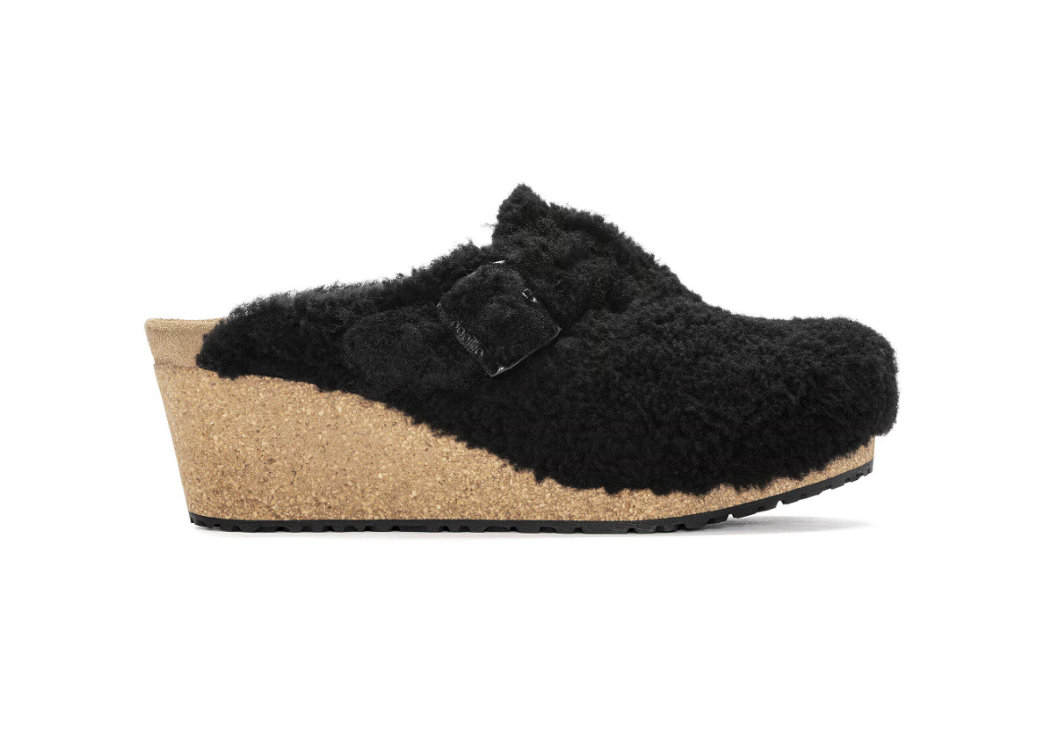 Birkenstock Fanny Teddy Shearling Clog Teddy Black