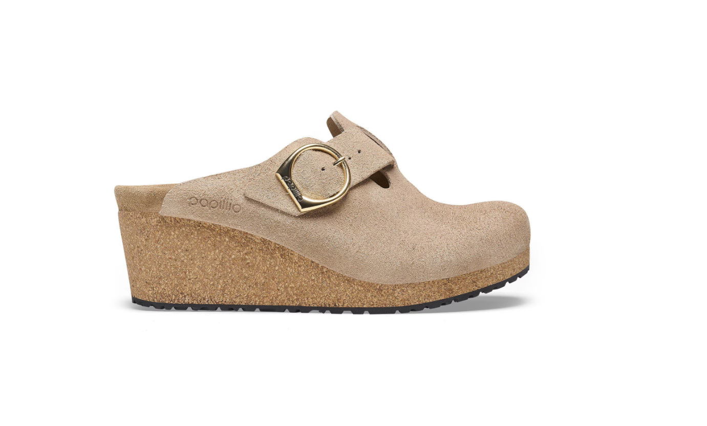 Birkenstock Fanny Ring-Buckle Suede Leather Warm Sand