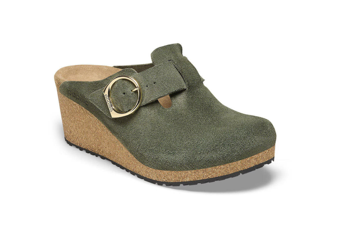 Birkenstock Fanny Ring-Buckle Suede Leather Thyme