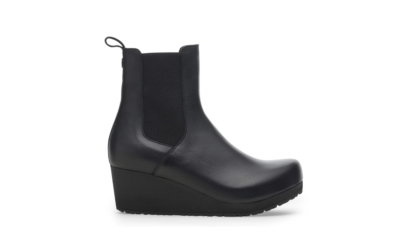 Birkenstock Ebba Slip On Natural Leather Black/Black