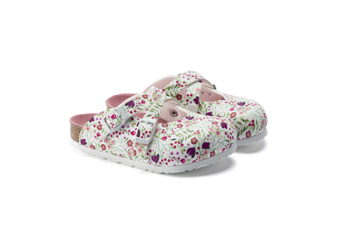 Birkenstock Dorian Kids Birko-Flor White Meadow Flowers