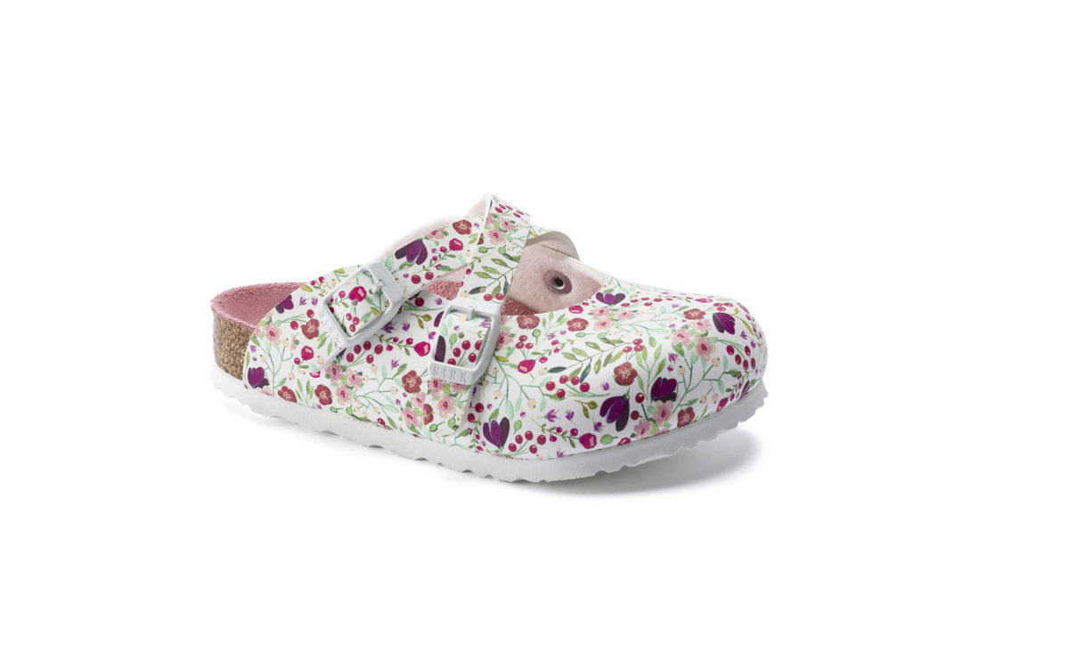 Birkenstock Dorian Kids Birko-Flor White Meadow Flowers