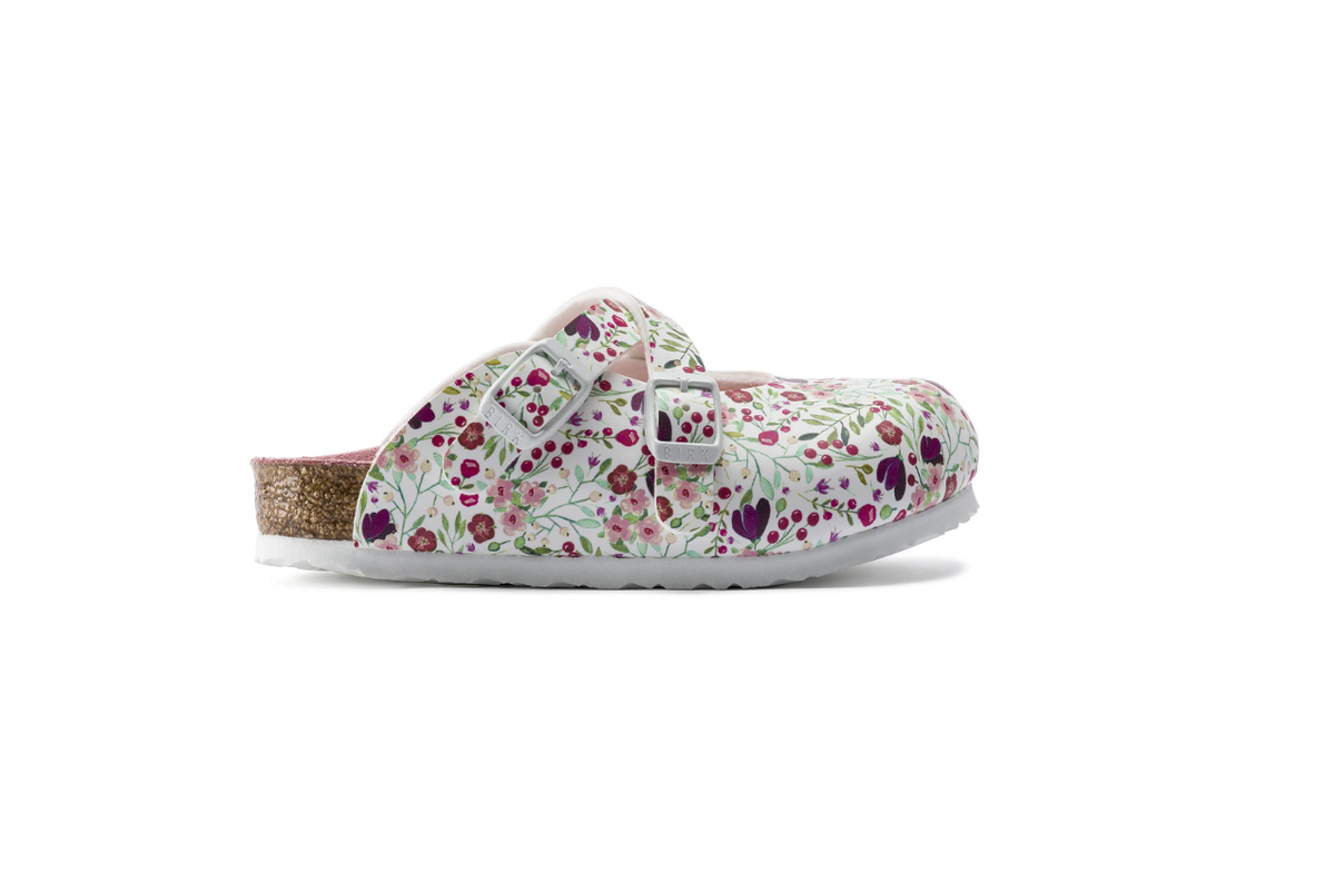 Birkenstock Dorian Kids Birko-Flor White Meadow Flowers