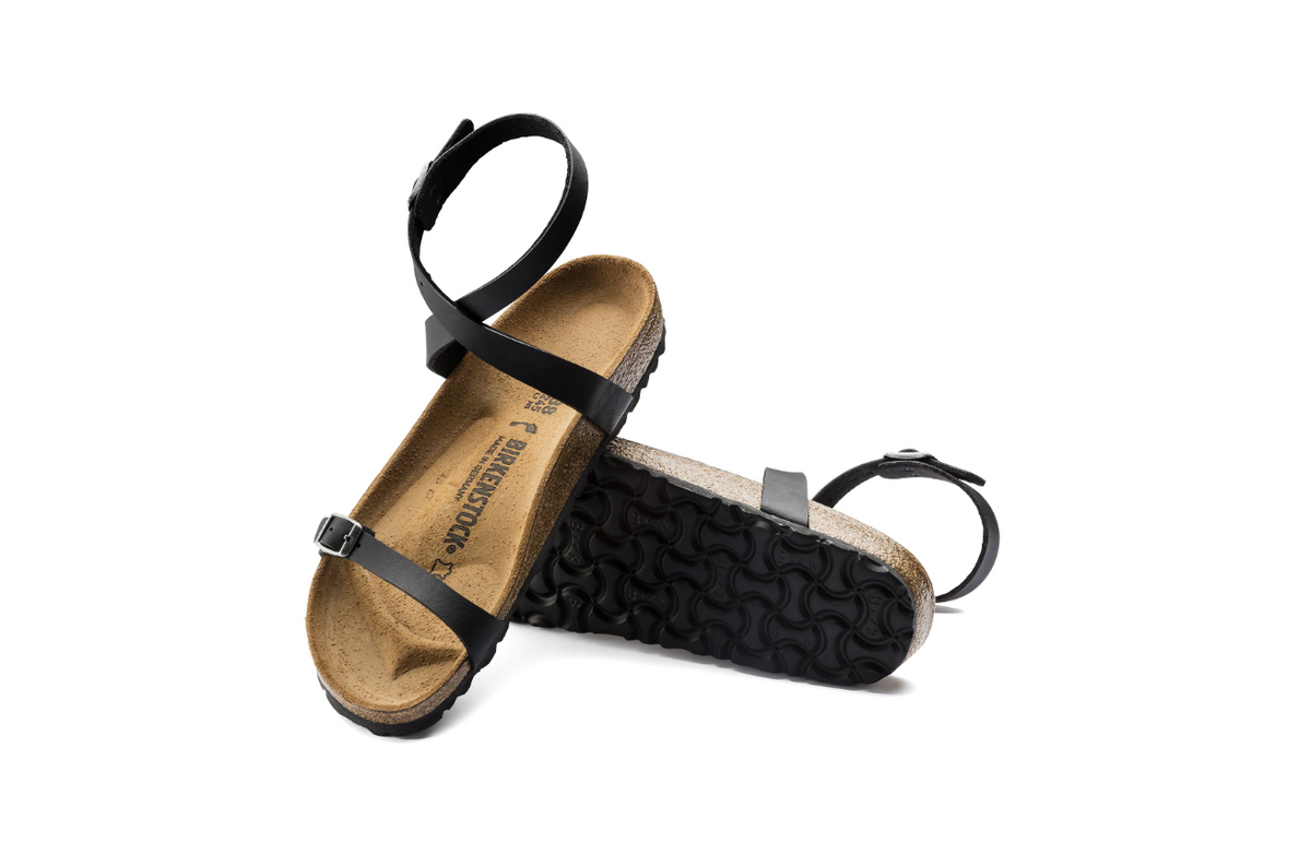 Birkenstock Daloa Birko-Flor Black Sandals - Black, Narrow