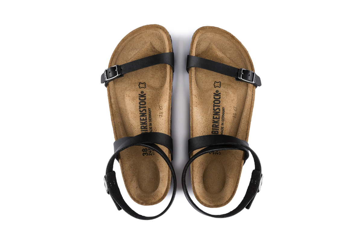 Birkenstock Daloa Birko-Flor Black Sandals - Black, Narrow
