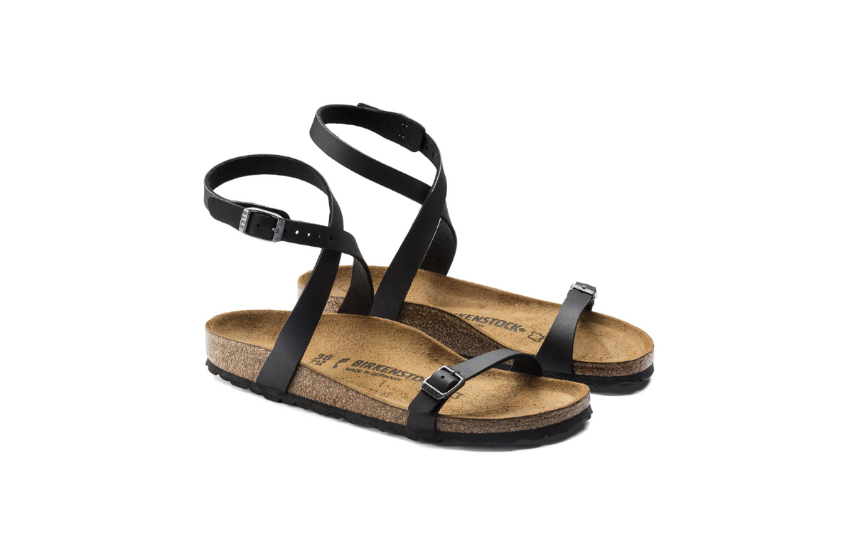 Birkenstock Daloa Birko-Flor Black Sandals - Black, Narrow
