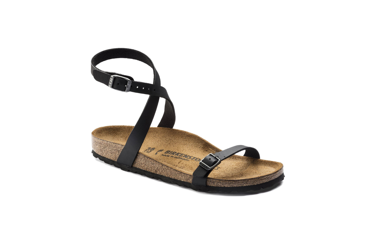 Birkenstock Daloa Birko-Flor Black Sandals - Black, Narrow