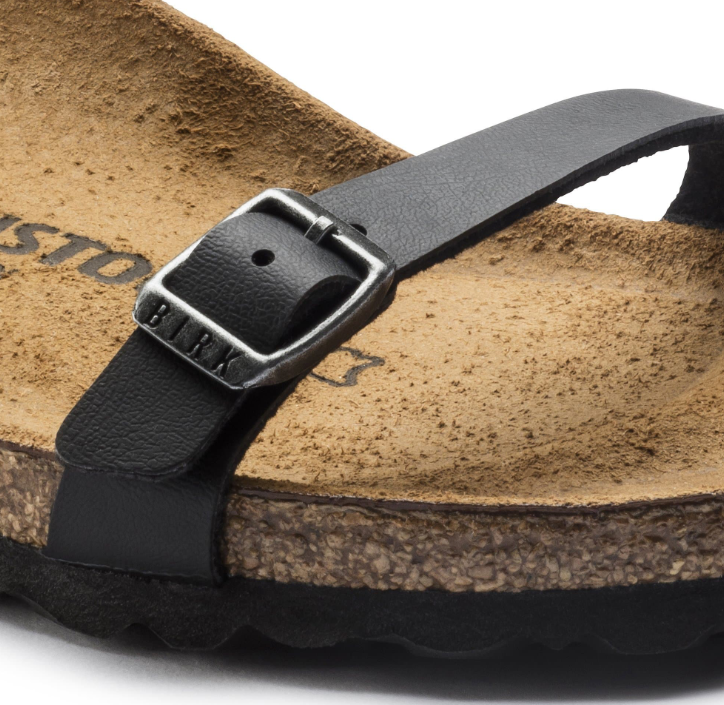 Birkenstock Daloa Birko-Flor Black Sandals - Black, Narrow