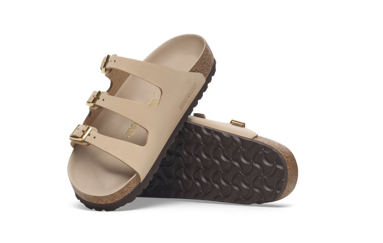 Birkenstock Florida Fresh Nubuck Leather Sandcastle