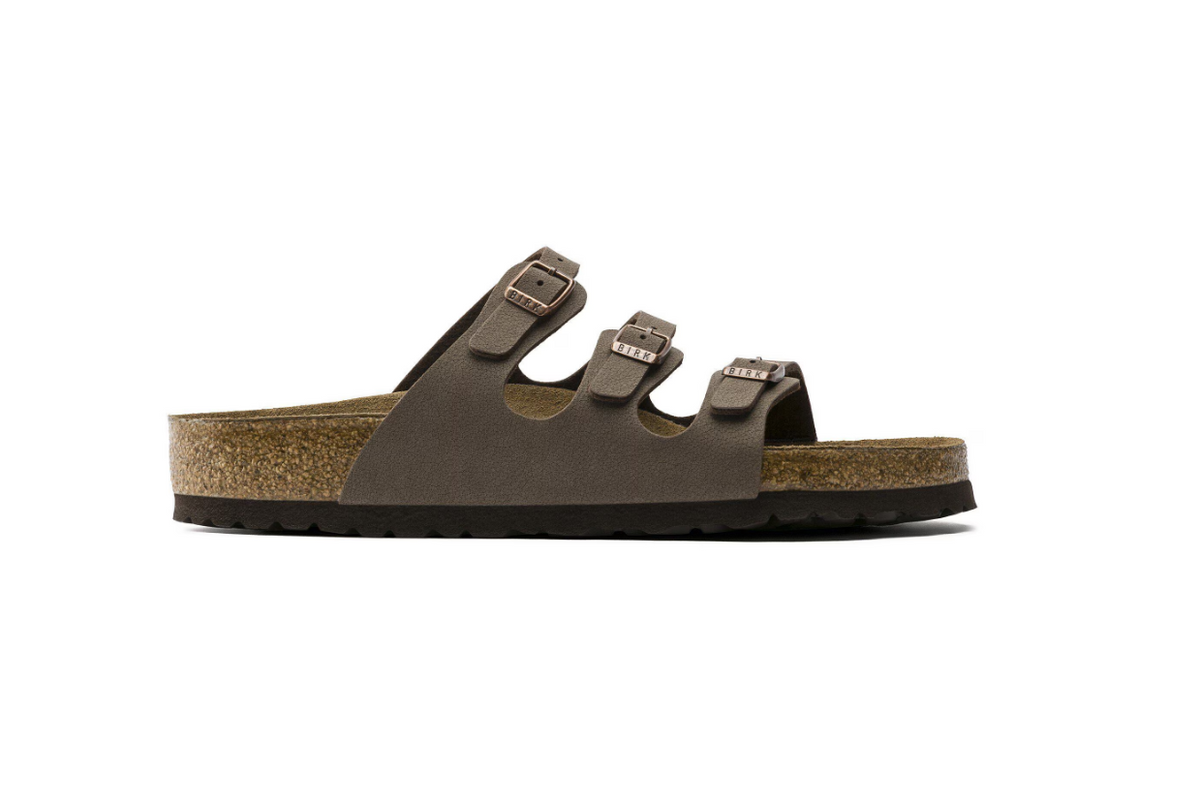 Birkenstock Florida Soft Footbed Birkibuc Sandals - Mocha
