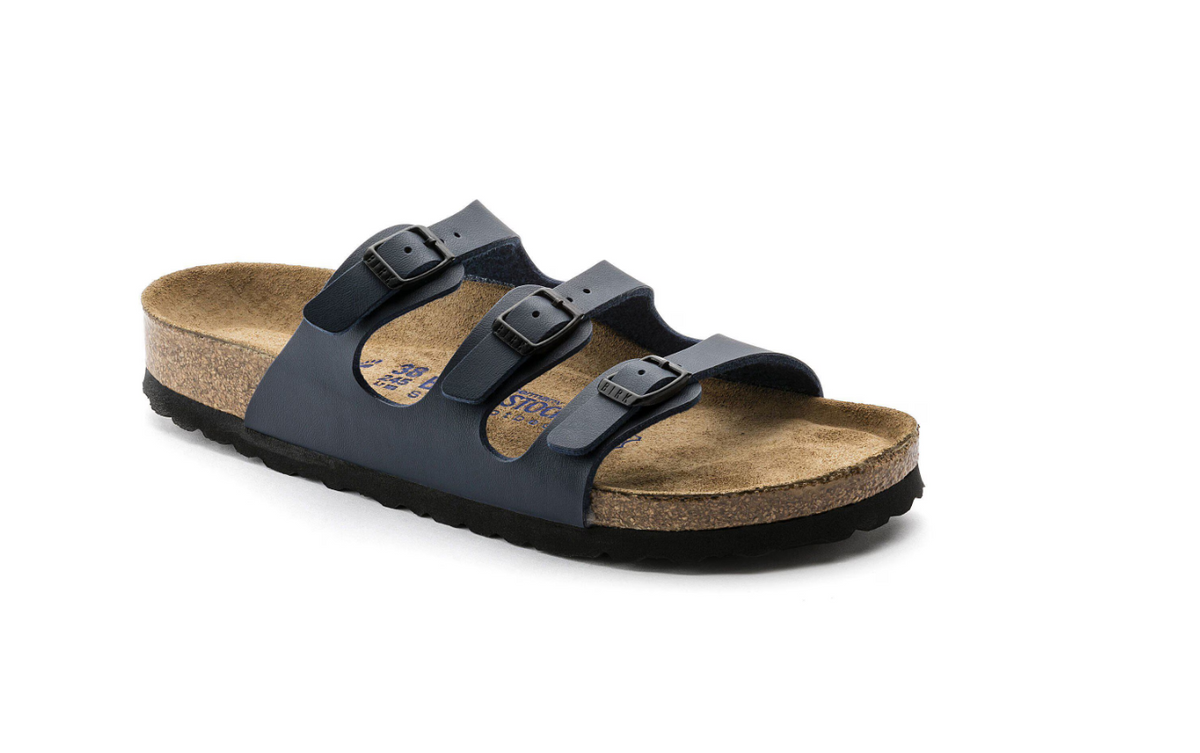 Birkenstock Florida Soft Footbed Birko-Flor - Blue, Regular