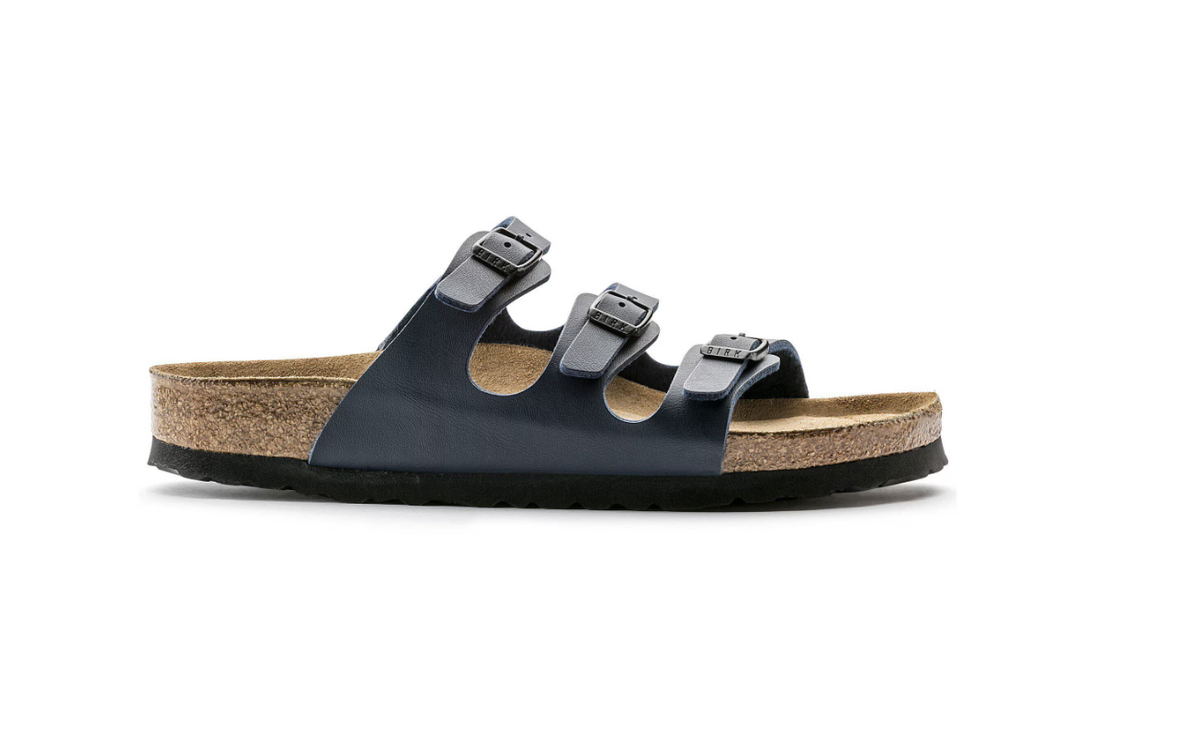 Birkenstock Florida Soft Footbed Birko-Flor - Blue, Regular