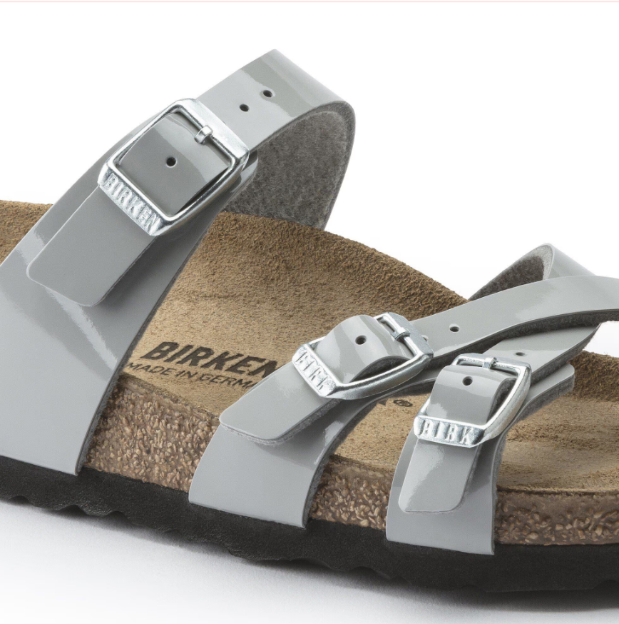 Birkenstock Franca Birko-Flor Patent Sandals Patent Alloy