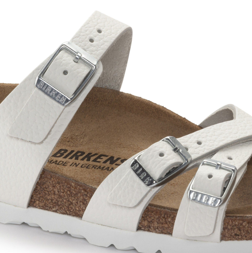 Birkenstock Franca Natural Leather Sandals White