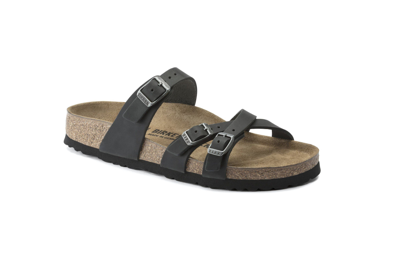 Birkenstock Franca Oiled Leather Sandal Black