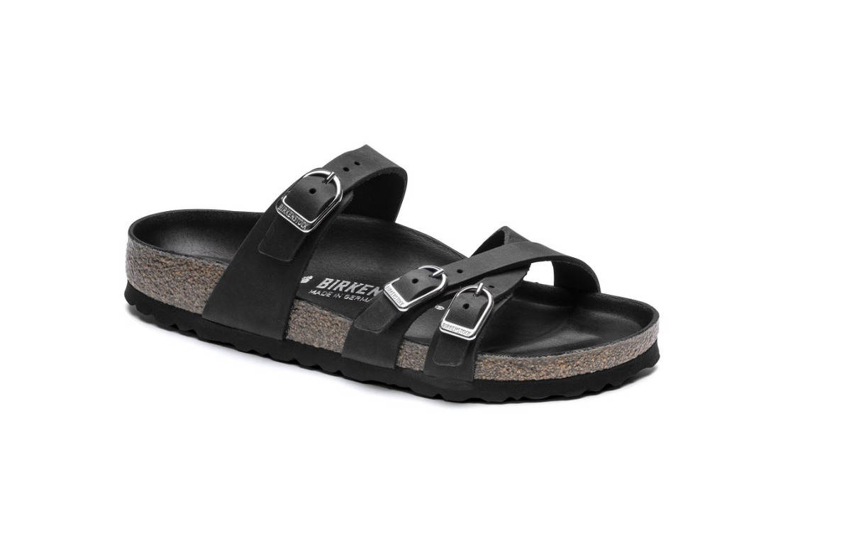 Birkenstock Franca Oiled Leather Sandal Black