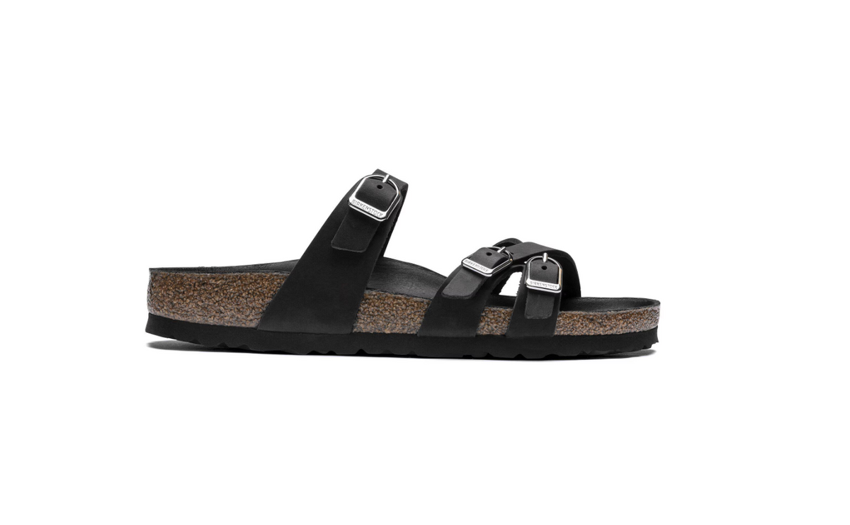 Birkenstock Franca Oiled Leather Sandal Black