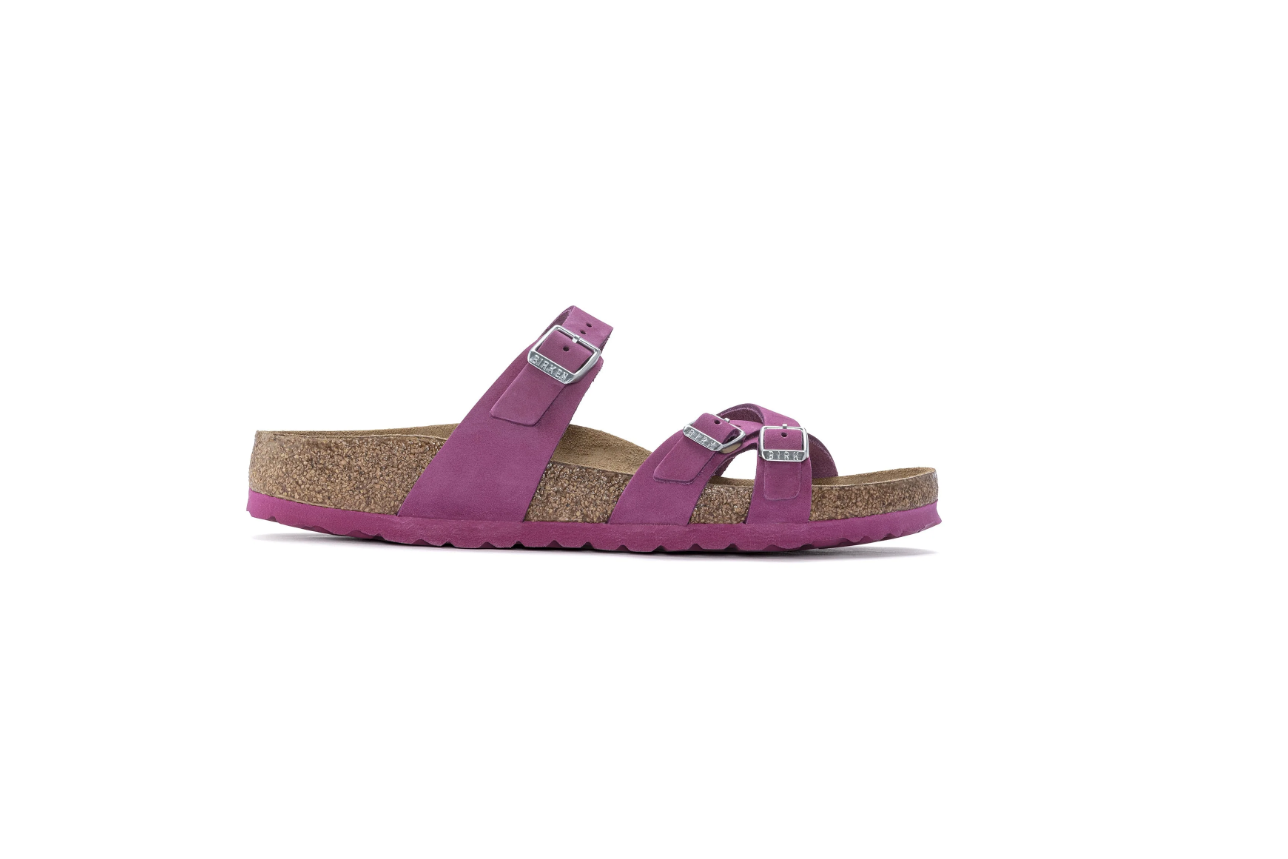Birkenstock Franca Soft Footbed Nubuck Leather Dark Fuchsia