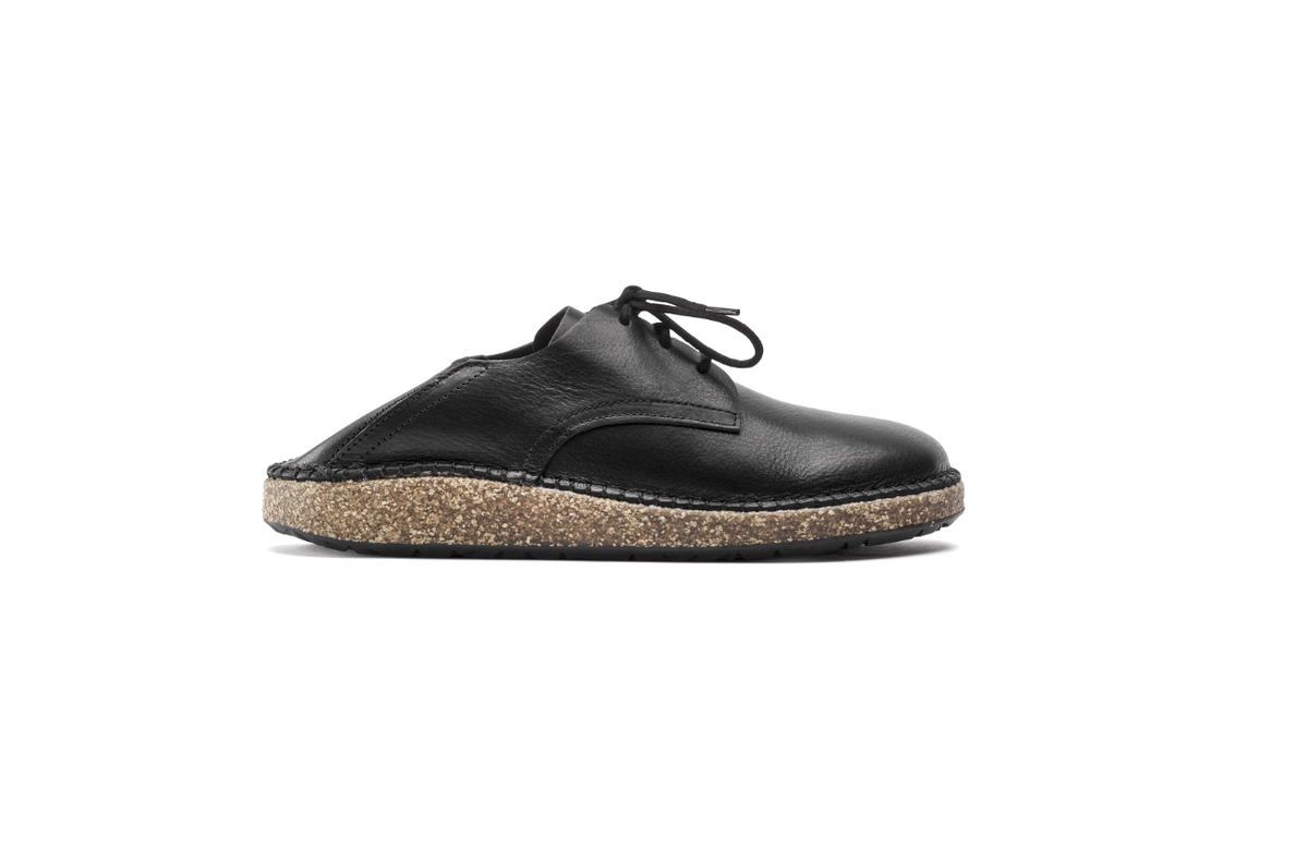 Birkenstock Gary Natural Leather Vintage - Black, Regular