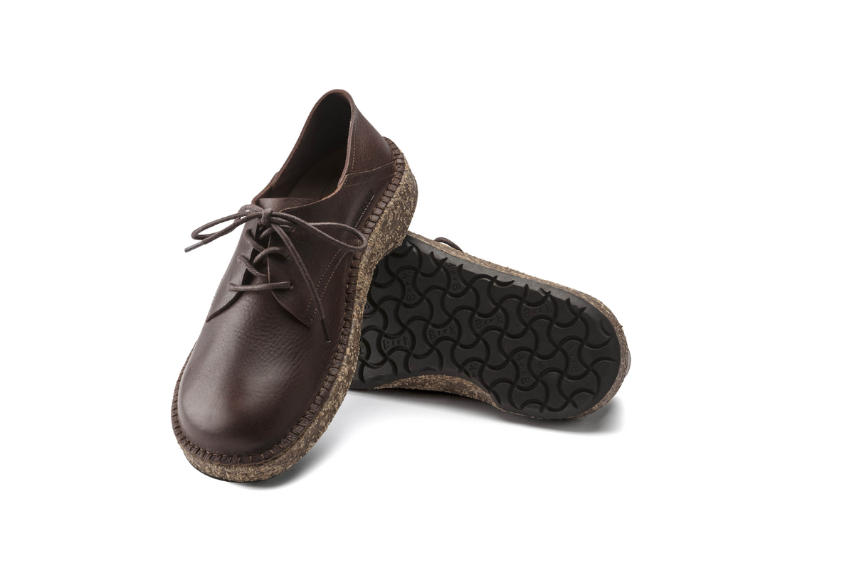 Birkenstock Gary Natural Leather Vintage Wood Roast