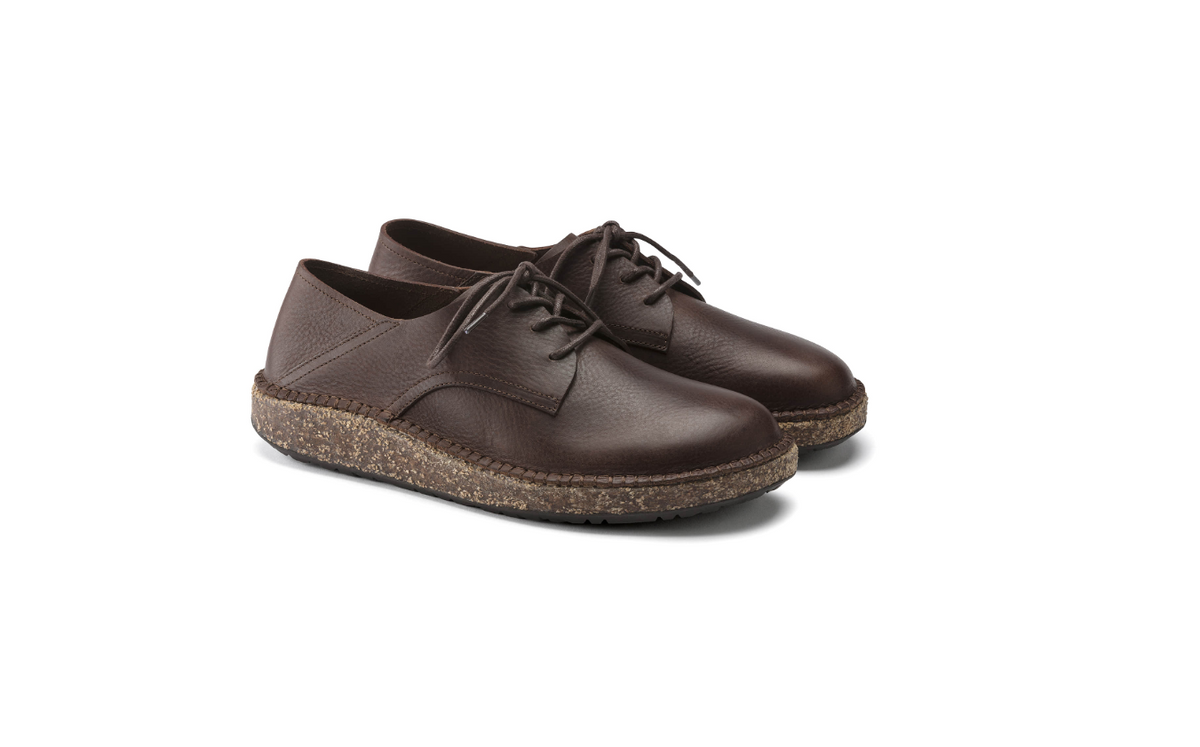 Birkenstock Gary Natural Leather Vintage Wood Roast