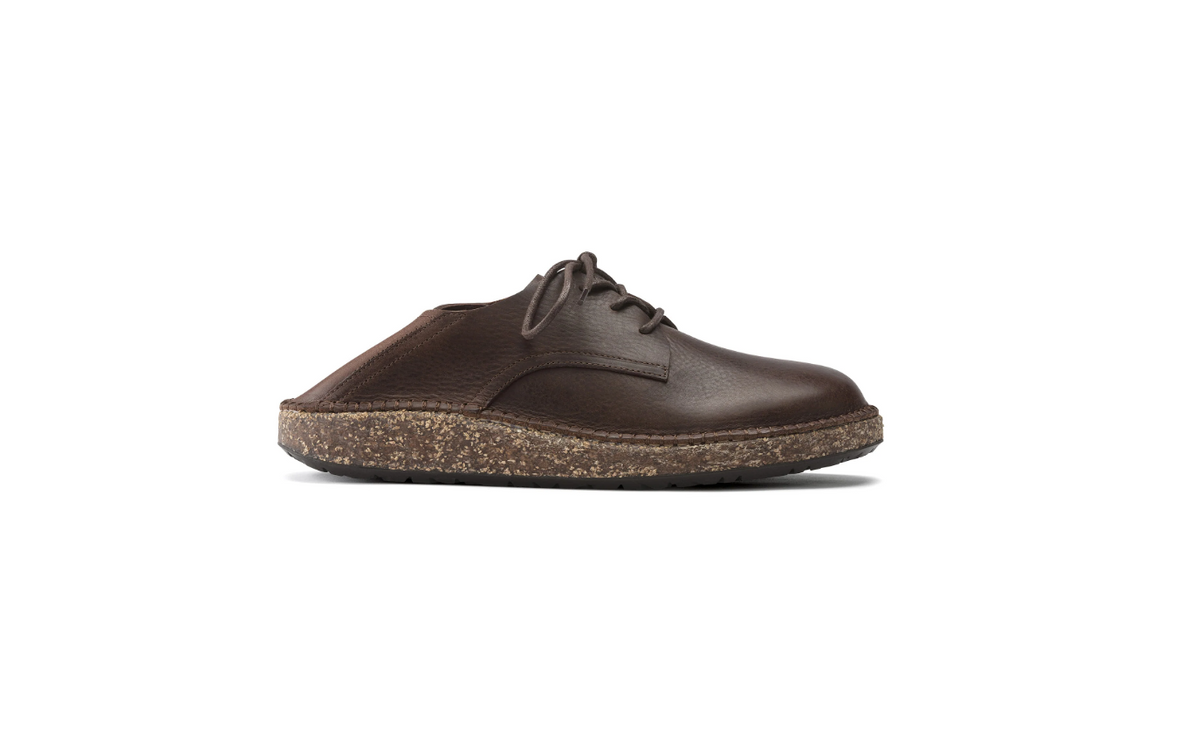 Birkenstock Gary Natural Leather Vintage Wood Roast