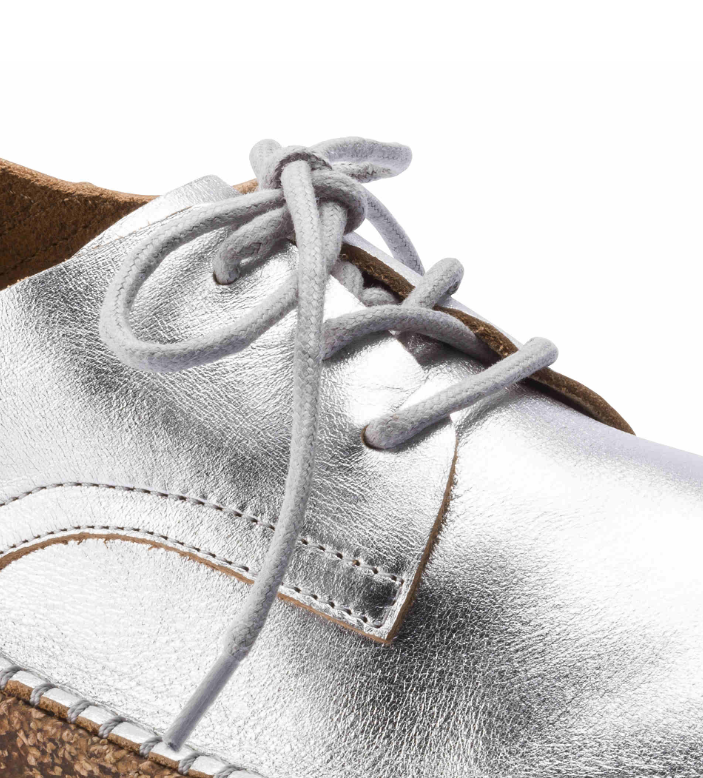 Birkenstock Gary Natural Leather - Silver, Regular