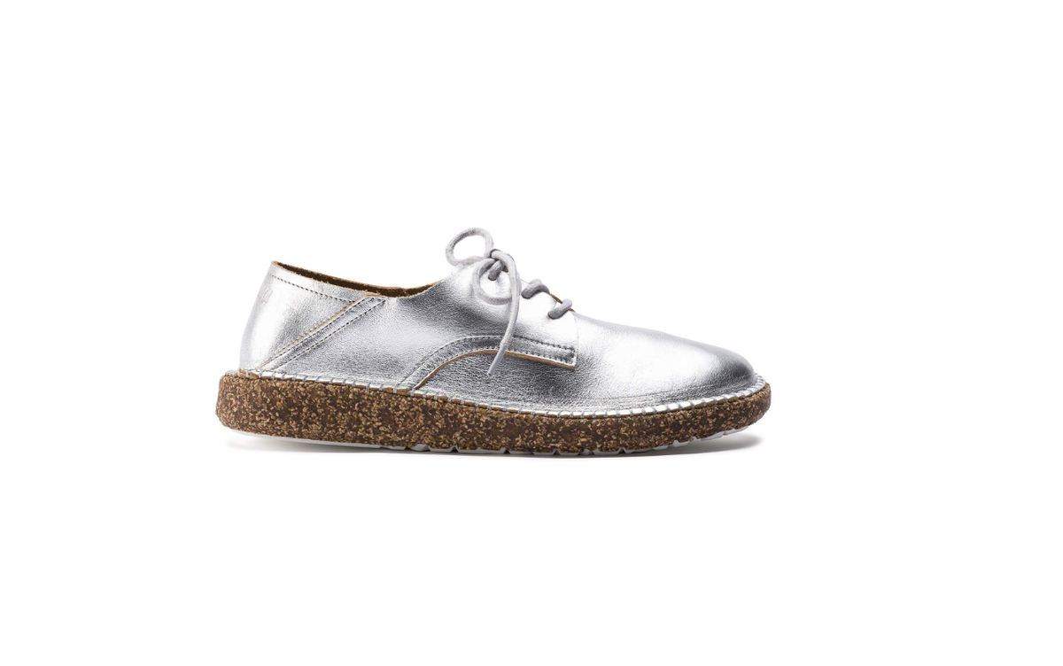 Birkenstock Gary Natural Leather - Silver, Regular