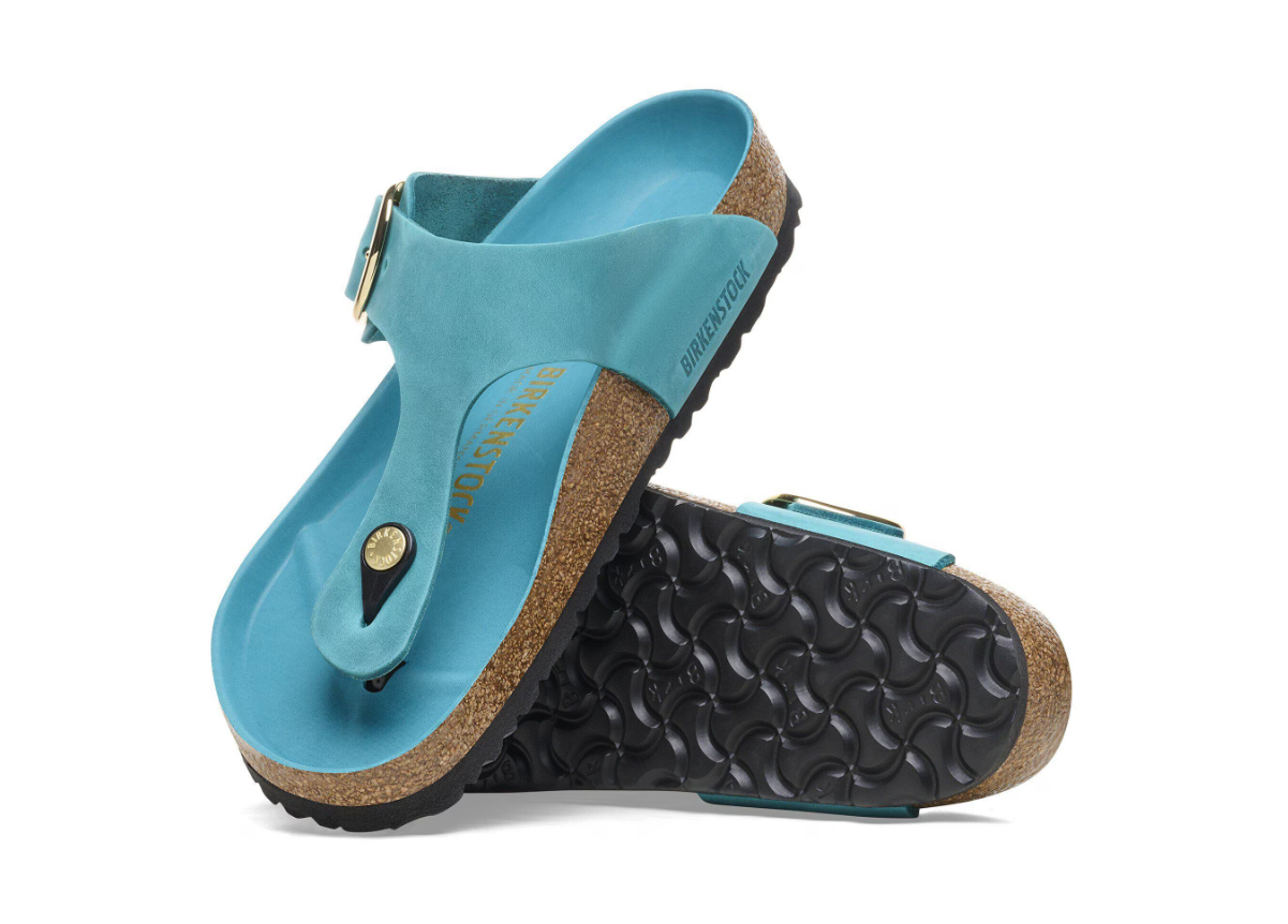 Birkenstock Gizeh Big Buckle Oiled Leather Biscay Bay