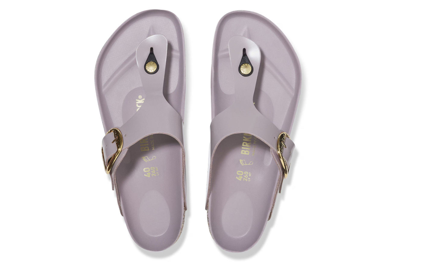 Birkenstock Gizeh Hammered Big Buckle Faded Purple