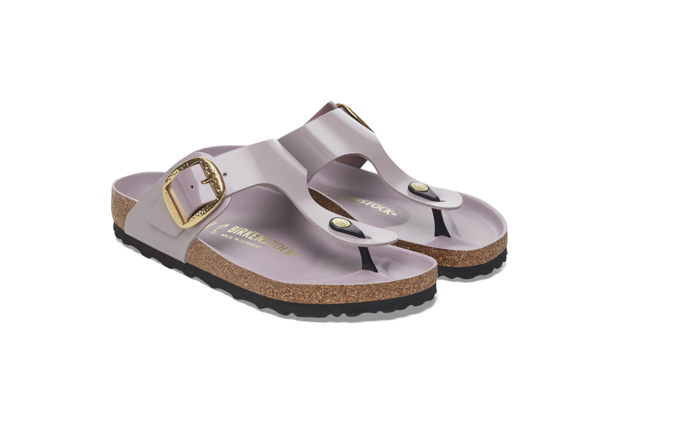 Birkenstock Gizeh Hammered Big Buckle Faded Purple