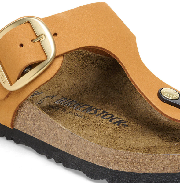 Birkenstock Gizeh Big Buckle Nubuck Leather Burnt Orange