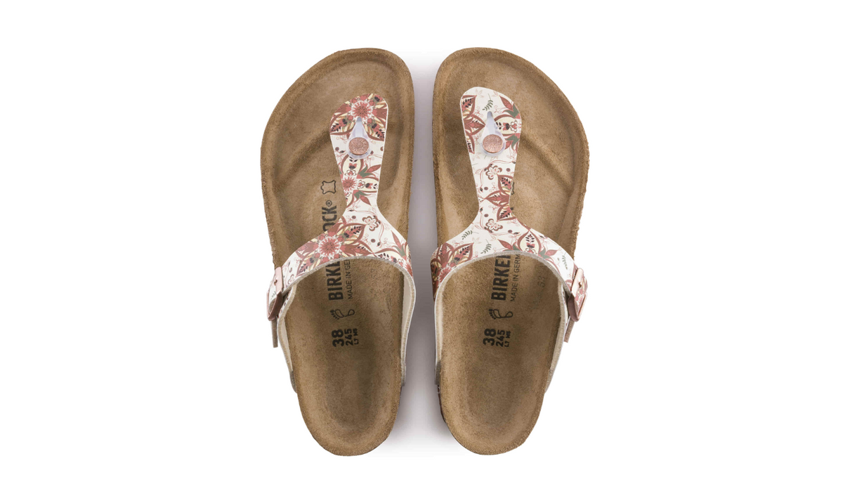Birkenstock Gizeh Birko-Flor Boho Flowers Earth Red