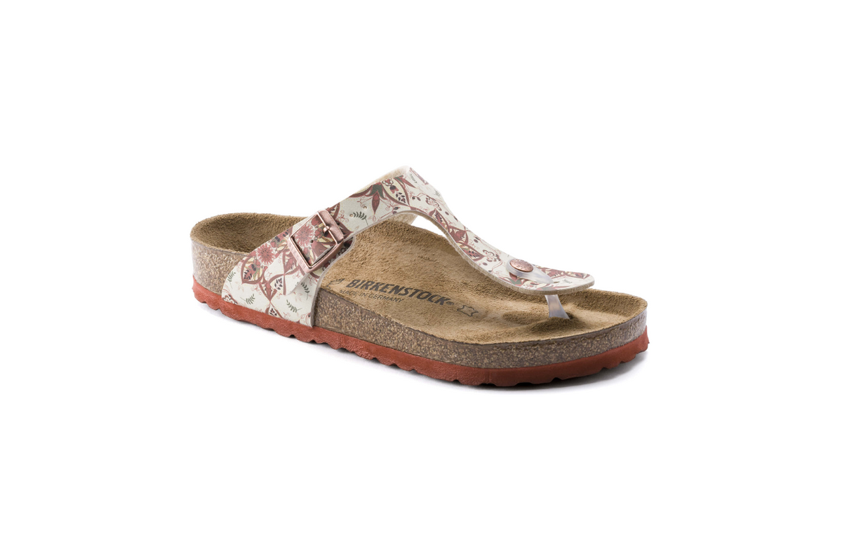 Birkenstock Gizeh Birko-Flor Boho Flowers Earth Red