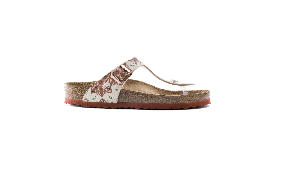Birkenstock Gizeh Birko-Flor Boho Flowers Earth Red